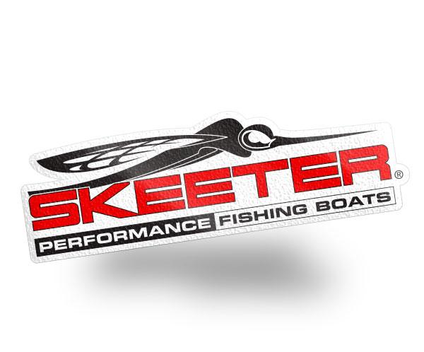 2) Premium SKEETER Vinyl Sticker Decal Fishing Sponsor Bass Boat