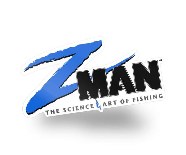 ZMAN / Z-Man Fishing Logo / PAIR / 6 Vinyl Lures Decal Window Stickers FR  